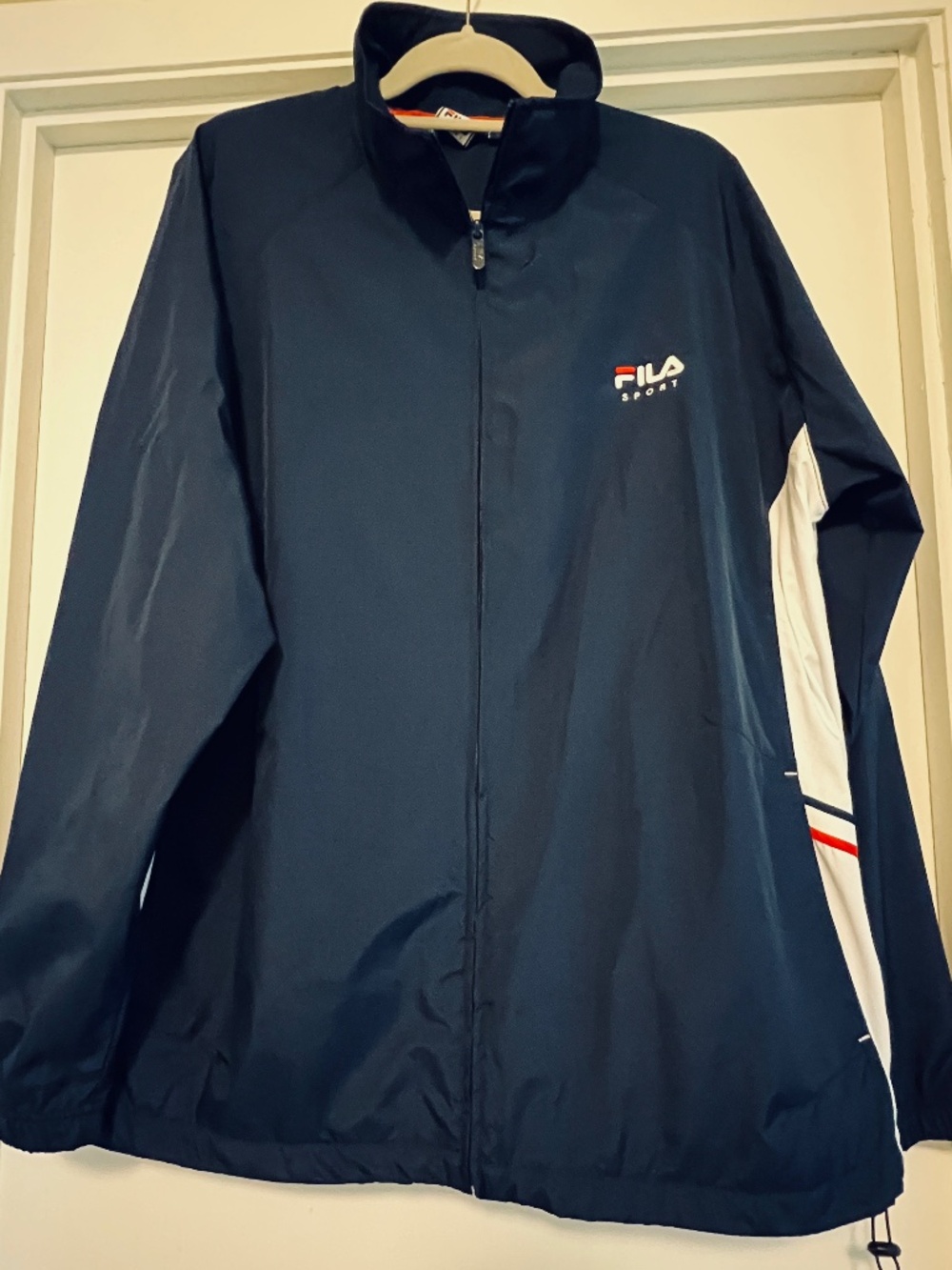 FILA Windbreaker Jacket/ Coat Men's XL, Lined, Excellent